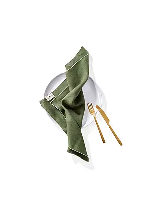 FYNCH-HATTON | Serviettes en lin, lot de 4 LUMO Kale | 